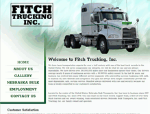 Tablet Screenshot of fitchtrucking.com